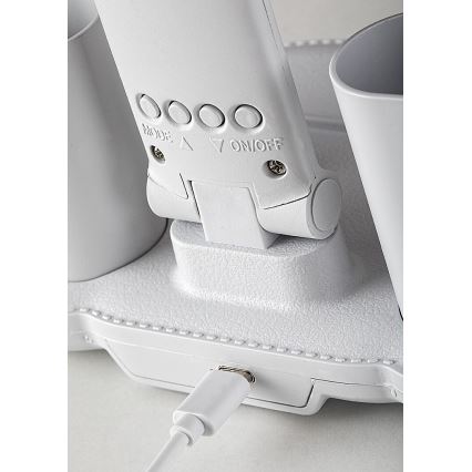 Rabalux - LED настільна лампа з регульованою яскравістю, вентилятором та дисплеєм LED/7W/5V 3000/4000/6500K