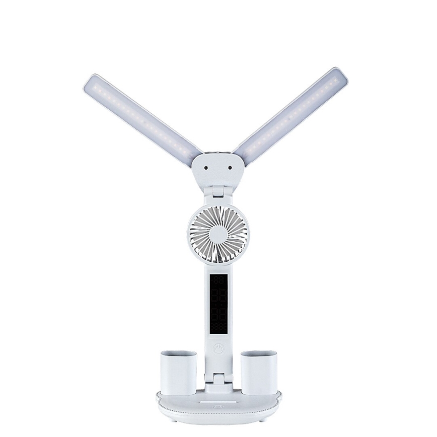 Rabalux - LED настільна лампа з регульованою яскравістю, вентилятором та дисплеєм LED/7W/5V 3000/4000/6500K