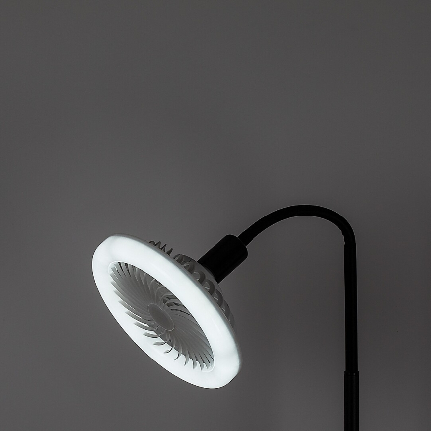Rabalux - LED торшер із регулюванням яскравості та вентилятором 1xE27/16W/230V 3000-6500K + дистанційний пульт
