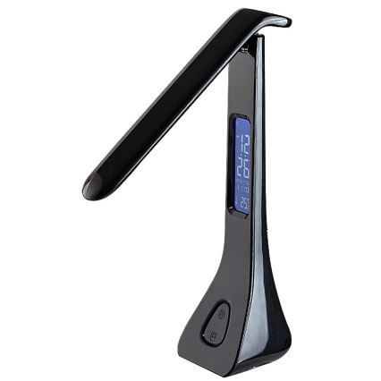 Rabalux - Светодиодная настольная лампа с дисплеем и регулированием яркости LED/7W/5V 4000K черный