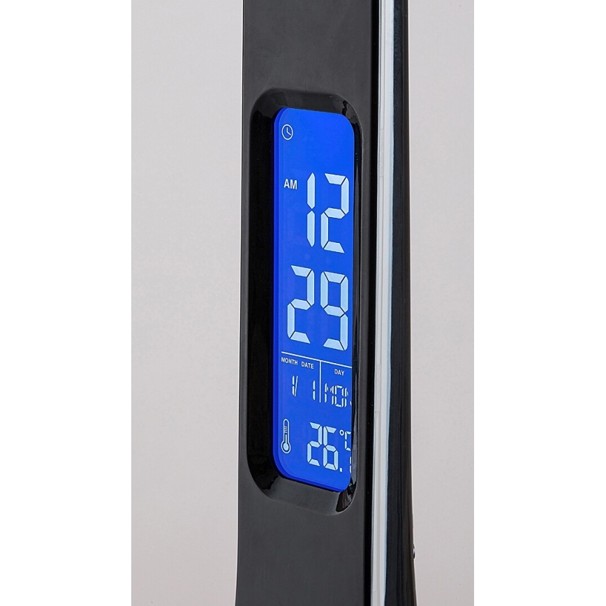 Rabalux - Светодиодная настольная лампа с дисплеем и регулированием яркости LED/7W/5V 4000K черный