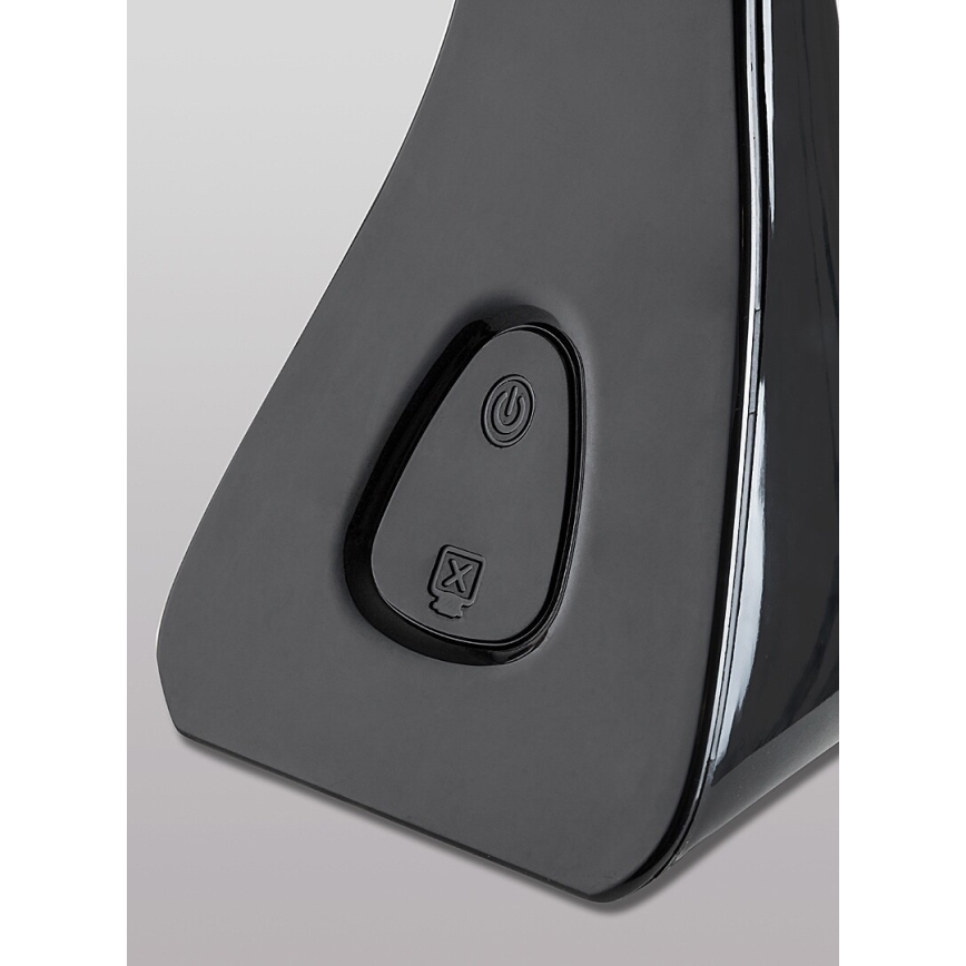 Rabalux - Светодиодная настольная лампа с дисплеем и регулированием яркости LED/7W/5V 4000K черный