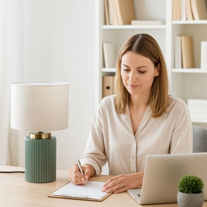 Rabalux - Настільна лампа 1xE14/40W/230V зелена