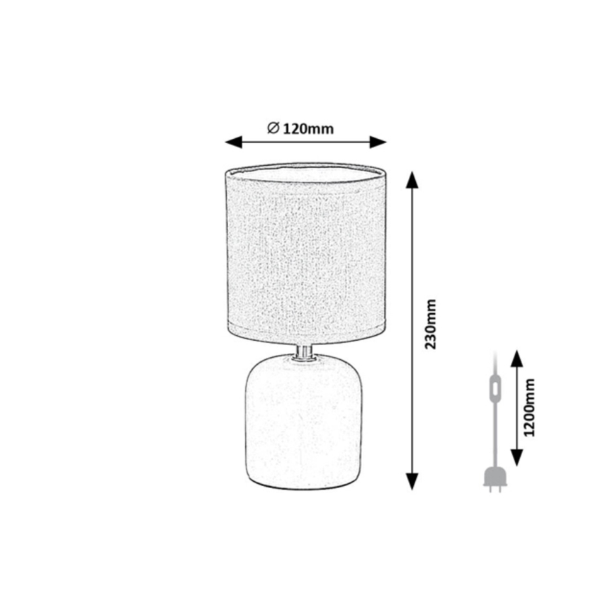 Rabalux - Настільна лампа 1xE14/40W/230V рожева
