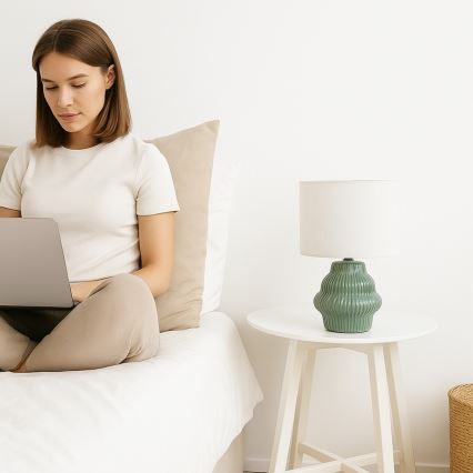 Rabalux - Настільна лампа 1xE14/40W/230V зелена