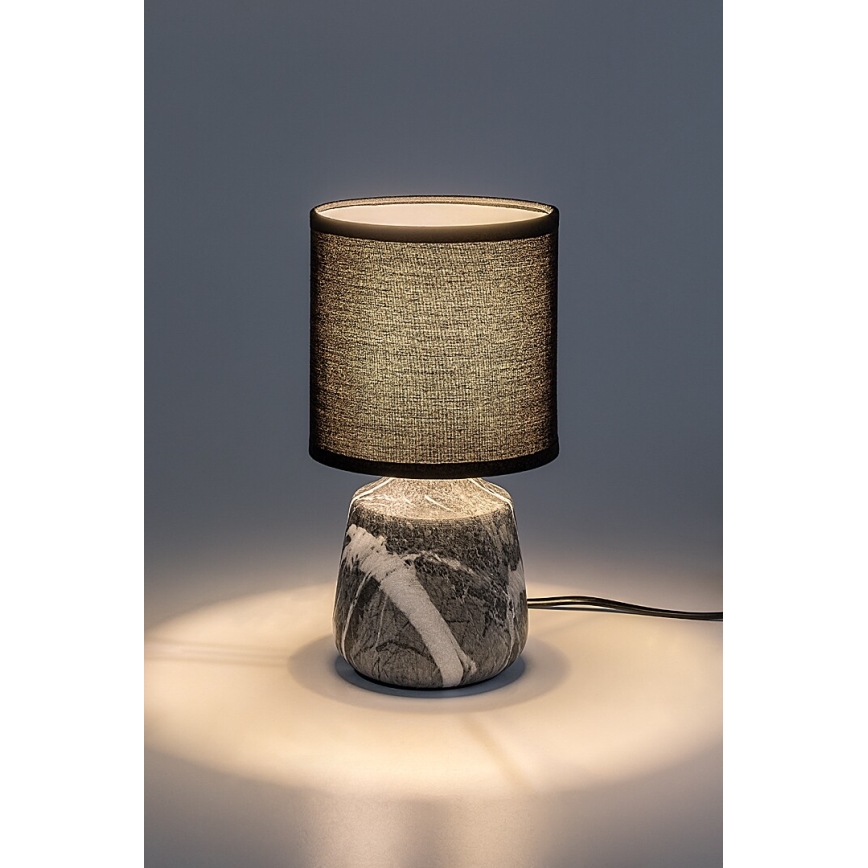 Rabalux - Настольная лампа 1xE14/40W/230V черный/мраморный декор