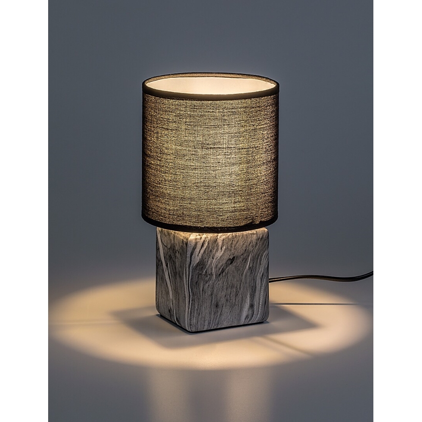 Rabalux - Настольная лампа 1xE14/40W/230V чёрная/декор мрамора