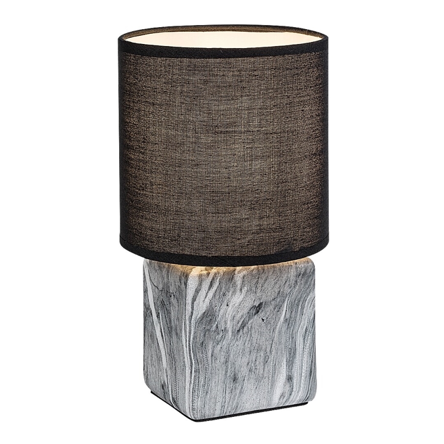 Rabalux - Настольная лампа 1xE14/40W/230V чёрная/декор мрамора