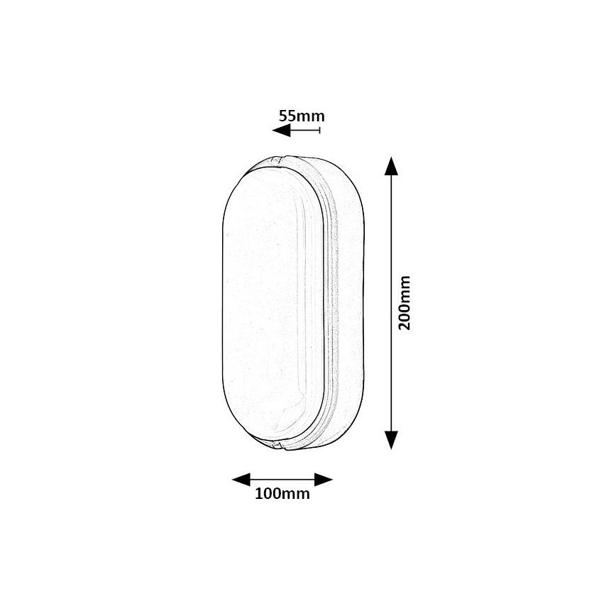 Rabalux - Светодиодный уличный потолочный светильник LED/15W/230V IP54 белый