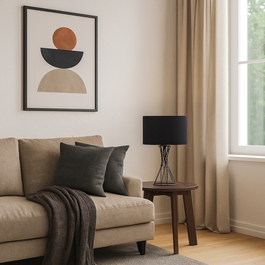 Rabalux - Настільна лампа 1xE27/40W/230V чорна