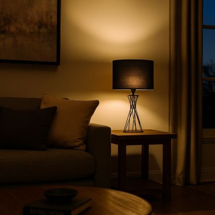 Rabalux - Настольная лампа 1xE27/40W/230V чёрная