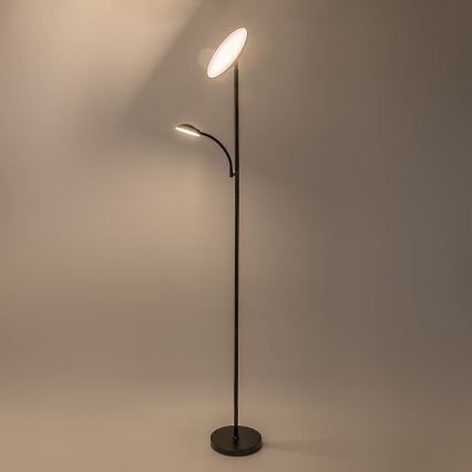 Rabalux - LED Регульована підлогова лампа LED/23W/230V 3000/4200/6500 чорна