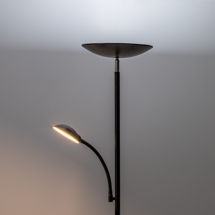 Rabalux - Диммируемый светодиодный напольный светильник LED/23 Вт/230 В 3000/4200/6500 К черный