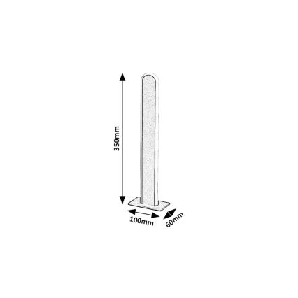 Rabalux - Светодиодная настольная лампа с регулированием яркости LED/15W/230V 3000/4000K черный
