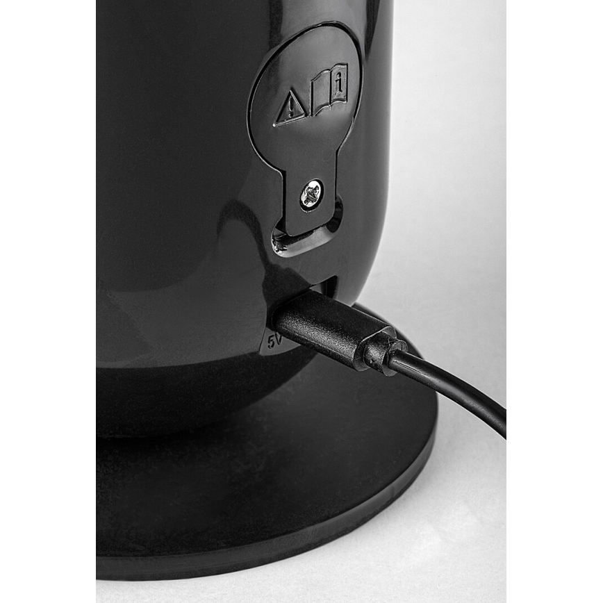 Rabalux - LED RGB Настільна лампа з регулюванням яскравості LED/5W/230V чорний