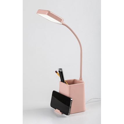 Rabalux - Светодиодная настольная лампа с регулированием яркости LED/6W/230V 5000K розовый