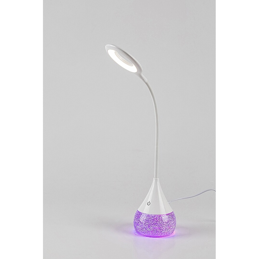 Rabalux - LED RGB Настільна лампа з регулюванням яскравості LED/4W/230V білий