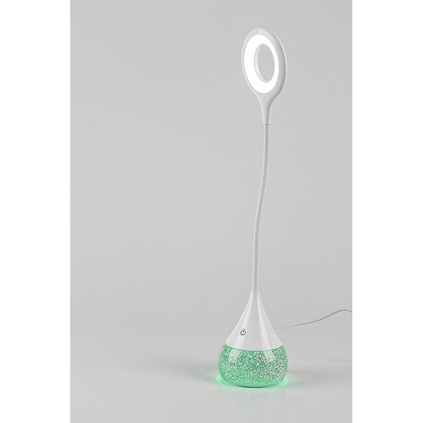 Rabalux - LED RGB Настільна лампа з регулюванням яскравості LED/4W/230V білий