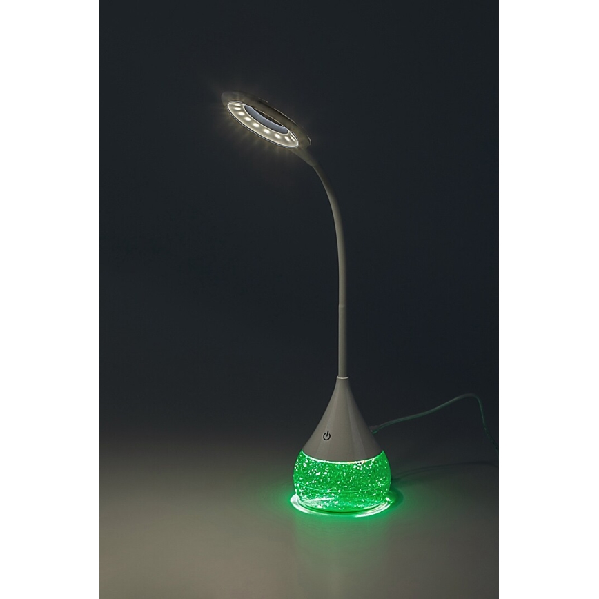 Rabalux - LED RGB Настільна лампа з регулюванням яскравості LED/4W/230V білий