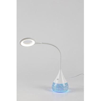 Rabalux - LED RGB Настільна лампа з регулюванням яскравості LED/4W/230V білий