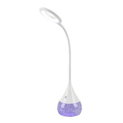 Rabalux - LED RGB Настільна лампа з регулюванням яскравості LED/4W/230V білий