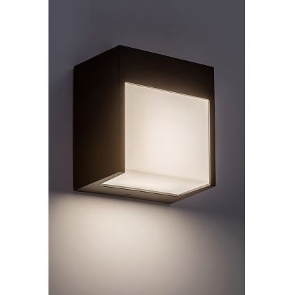 Rabalux - Вуличний настінний LED світильник LED/12W/230V чорний IP54