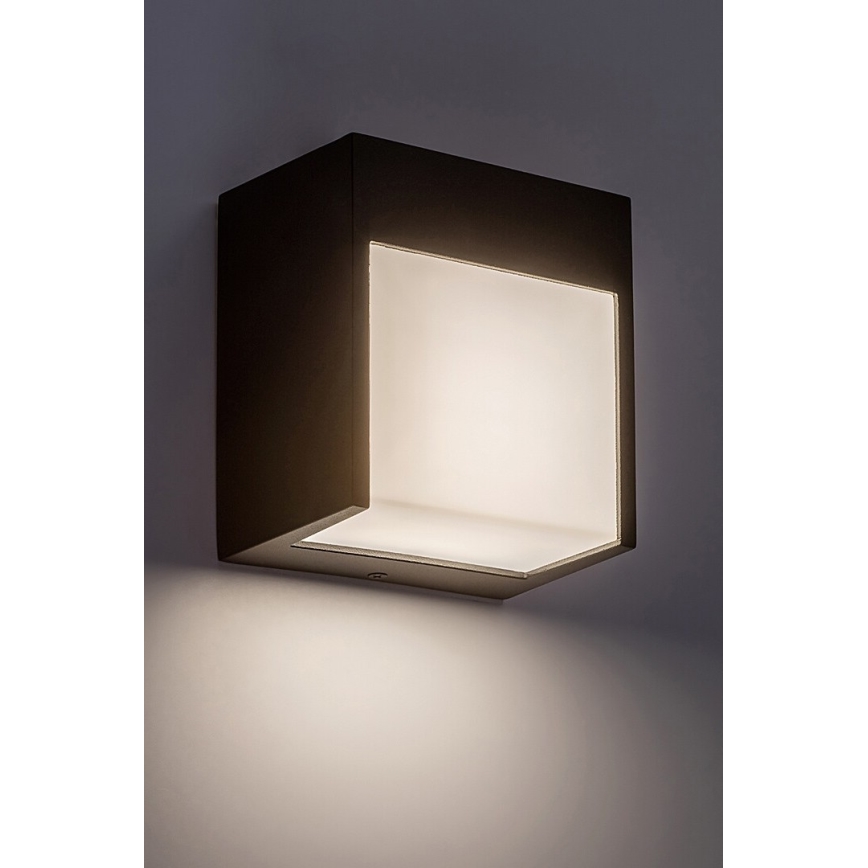 Rabalux - Вуличний настінний LED світильник LED/12W/230V чорний IP54