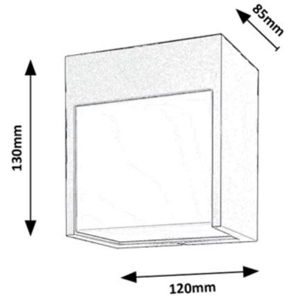Rabalux - Вуличний настінний LED світильник LED/12W/230V білий IP54