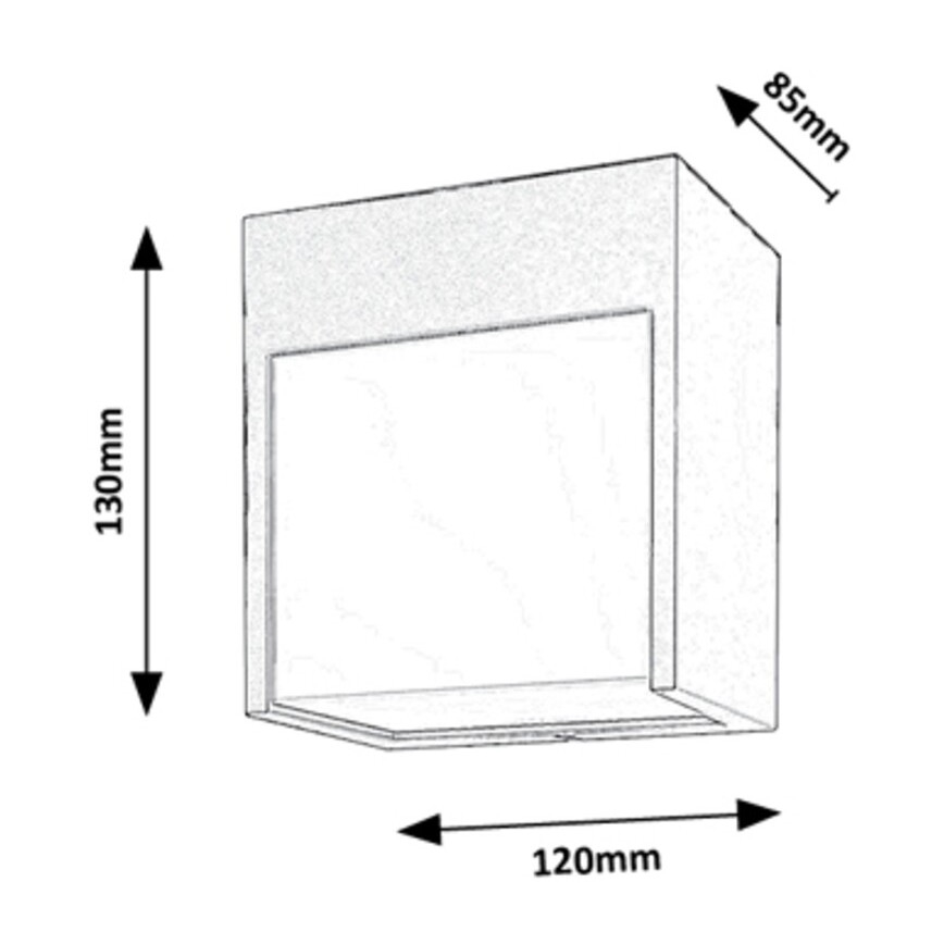 Rabalux - Вуличний настінний LED світильник LED/12W/230V білий IP54