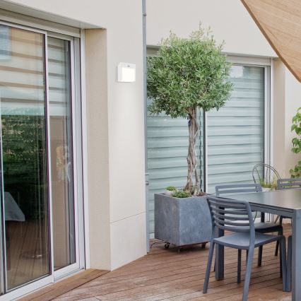 Rabalux - LED Зовнішній настінний світильник з датчиком LED/12W/230V білий IP44