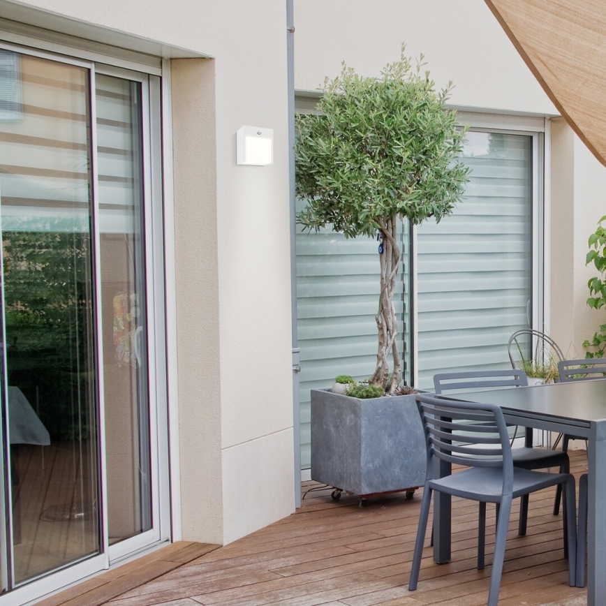 Rabalux - LED Зовнішній настінний світильник з датчиком LED/12W/230V білий IP44