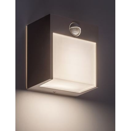 Rabalux - LED Зовнішній настінний світильник з датчиком LED/12W/230V білий IP44