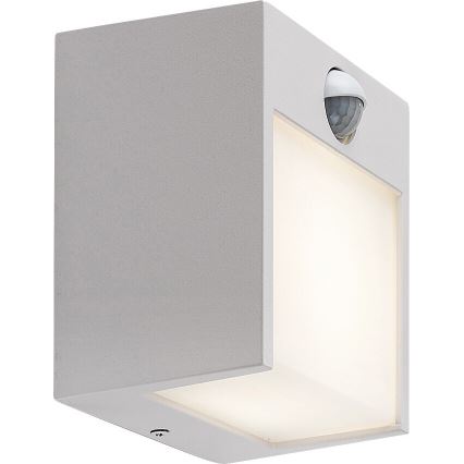 Rabalux - Уличный светодиодный настенный светильник с датчиком LED/12W/230V белый IP44