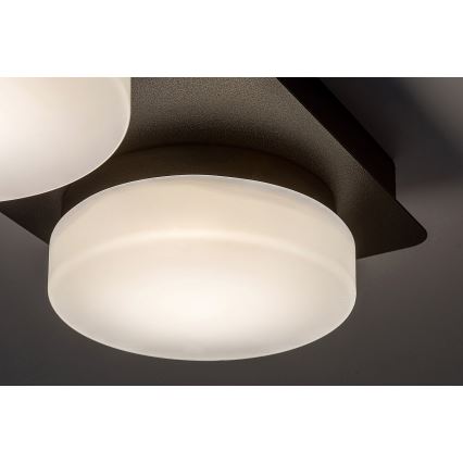Rabalux - Світлодіодний стельовий світильник для ванної кімнати 2xLED/5,5W/230V IP44 чорний