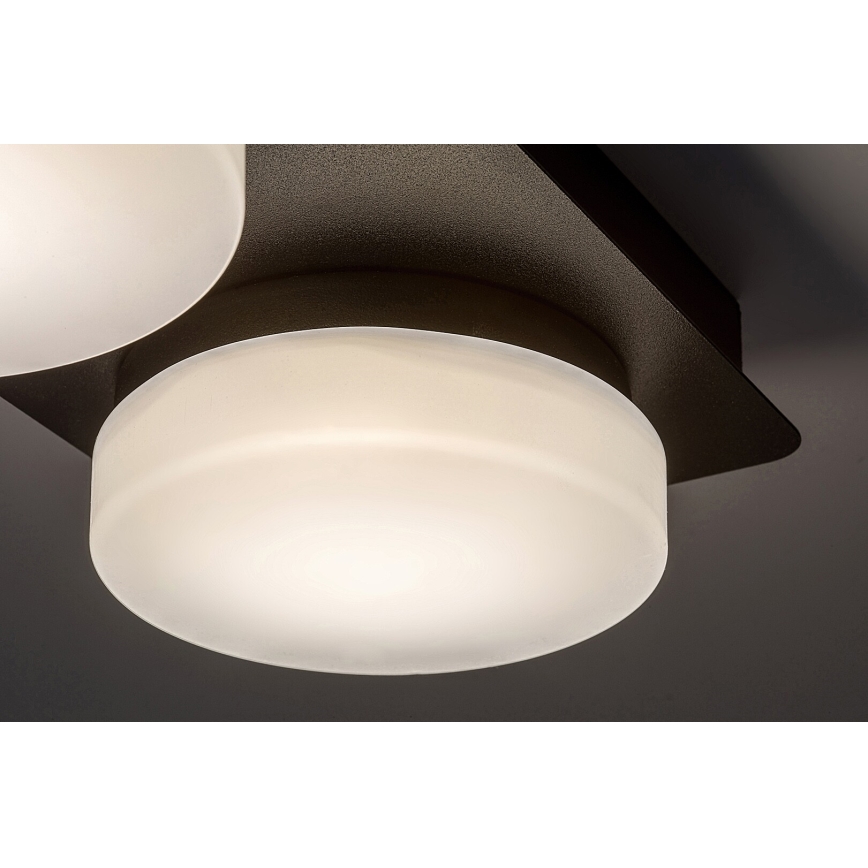 Rabalux - Світлодіодний стельовий світильник для ванної кімнати 2xLED/5,5W/230V IP44 чорний
