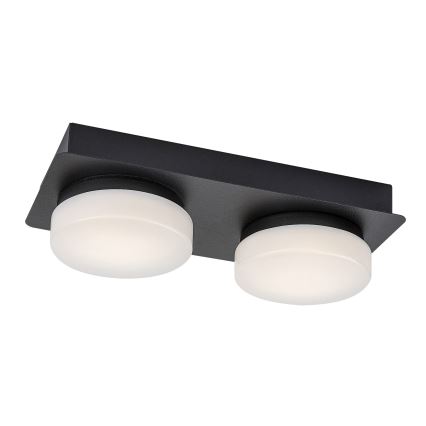 Rabalux - Світлодіодний стельовий світильник для ванної кімнати 2xLED/5,5W/230V IP44 чорний