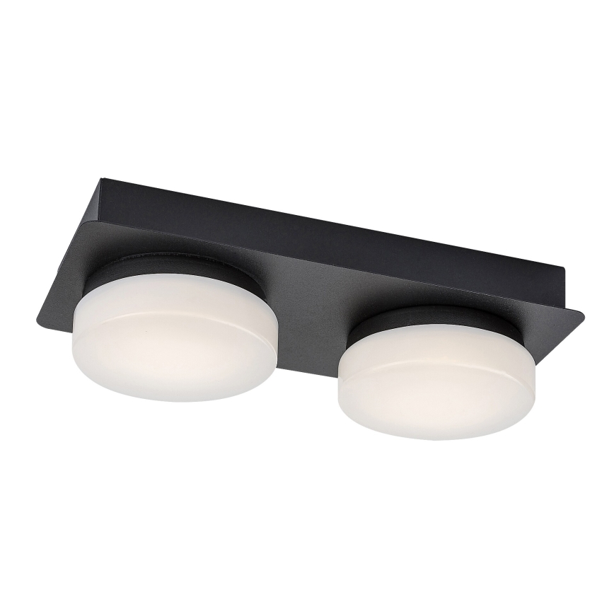 Rabalux - Світлодіодний стельовий світильник для ванної кімнати 2xLED/5,5W/230V IP44 чорний