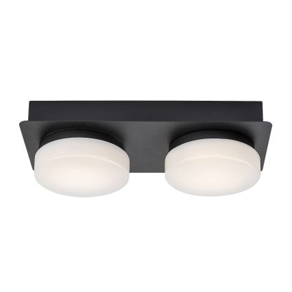 Rabalux - Світлодіодний стельовий світильник для ванної кімнати 2xLED/5,5W/230V IP44 чорний