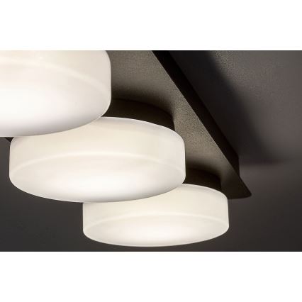 Rabalux - Светодиодный потолочный светильник для ванной комнаты 3xLED/6W/230V IP44 черный
