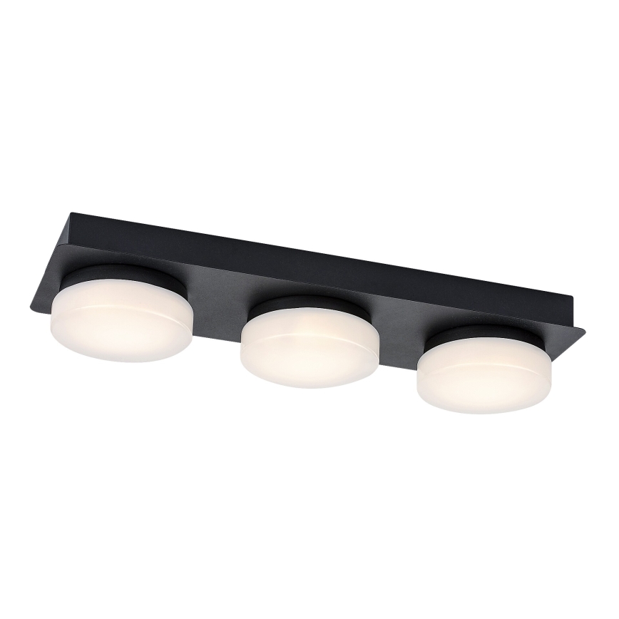 Rabalux - Светодиодный потолочный светильник для ванной комнаты 3xLED/6W/230V IP44 черный