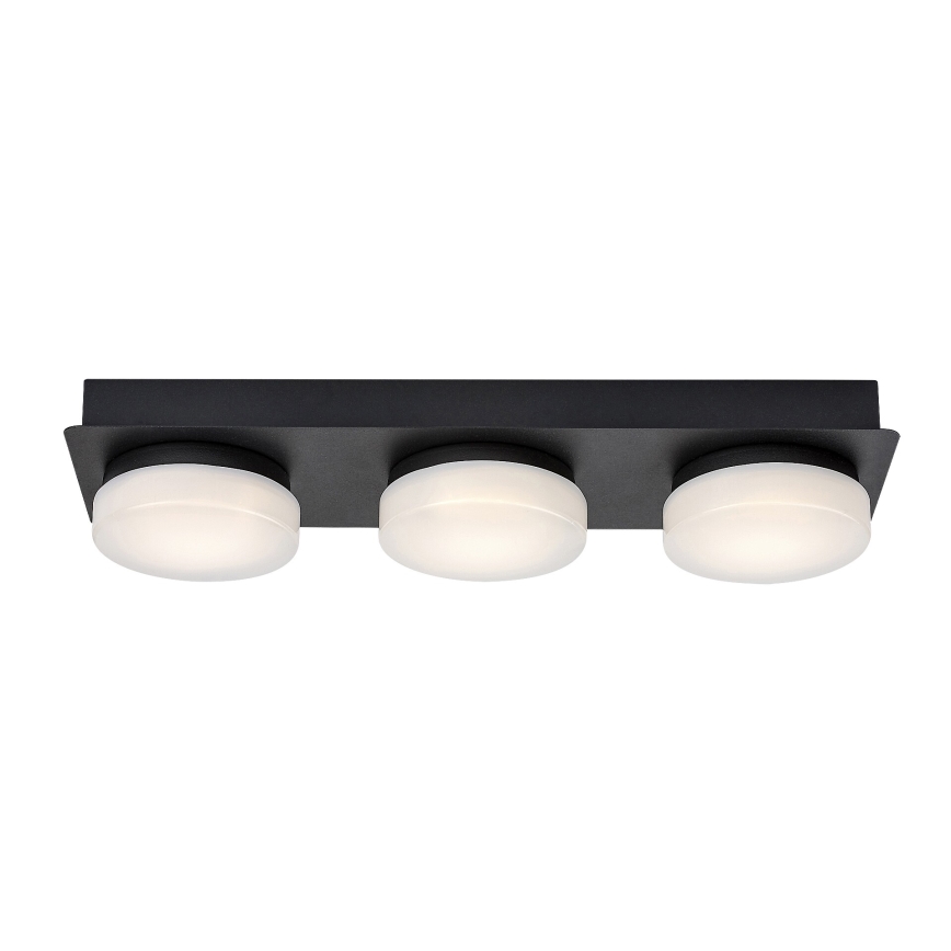 Rabalux - Светодиодный потолочный светильник для ванной комнаты 3xLED/6W/230V IP44 черный