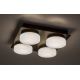Rabalux - Светодиодный потолочный светильник для ванной комнаты 4xLED/5,2W/230V IP44 черный