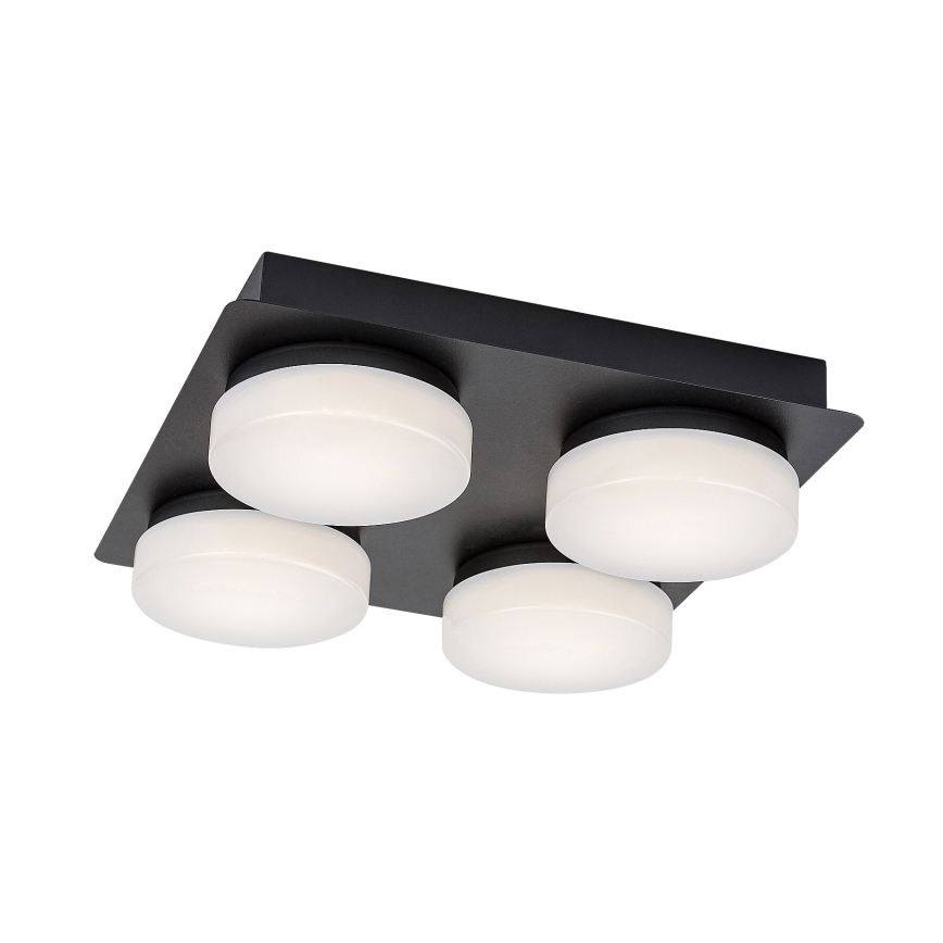 Rabalux - Світлодіодний стельовий світильник для ванної кімнати 4xLED/5,2W/230V IP44 чорний