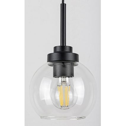 Rabalux - Для ванної кімнати люстра підвісна 1xE27/15W/230V чорний IP44