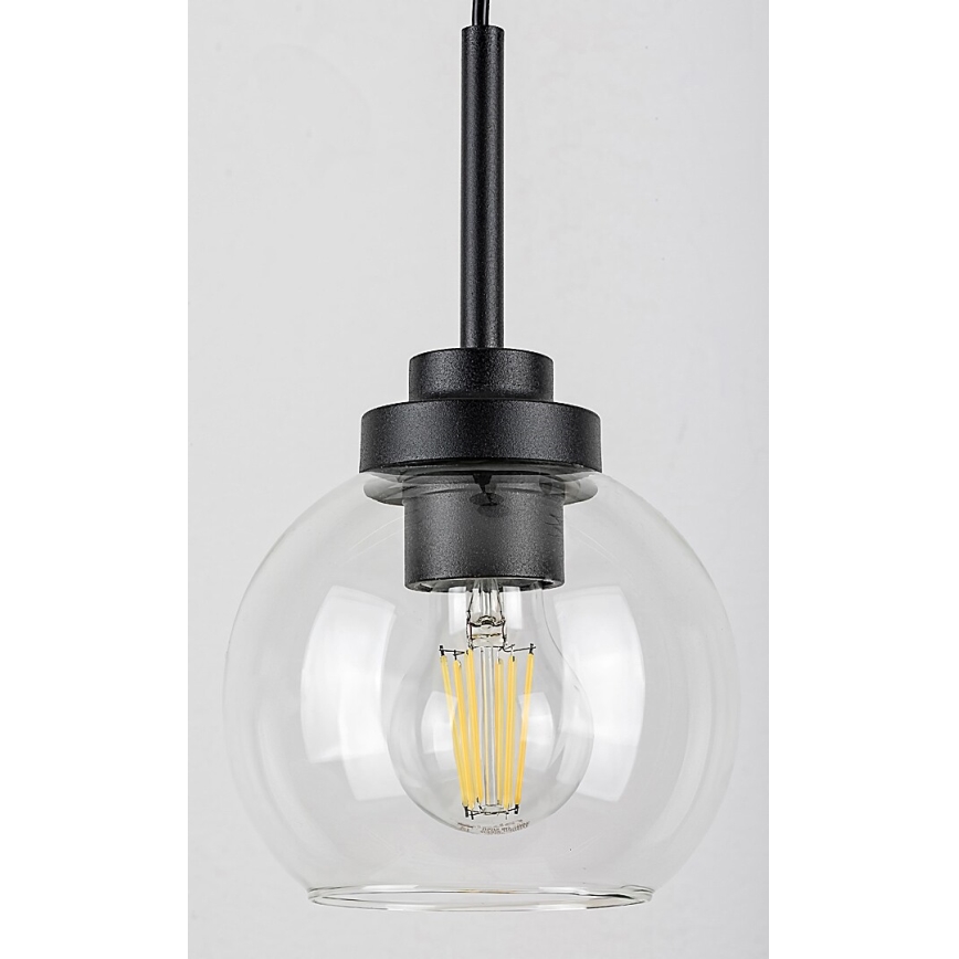 Rabalux - Для ванної кімнати люстра підвісна 1xE27/15W/230V чорний IP44