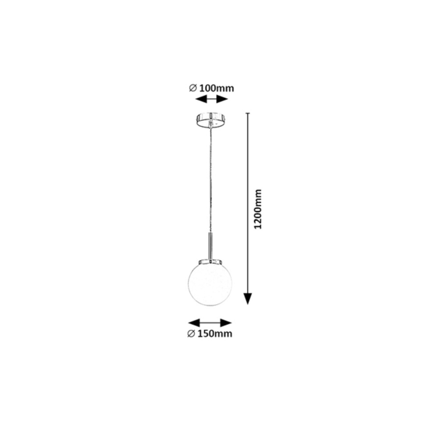 Rabalux - Для ванної кімнати люстра підвісна 1xE14/40W/230V IP44 глянцевий хром