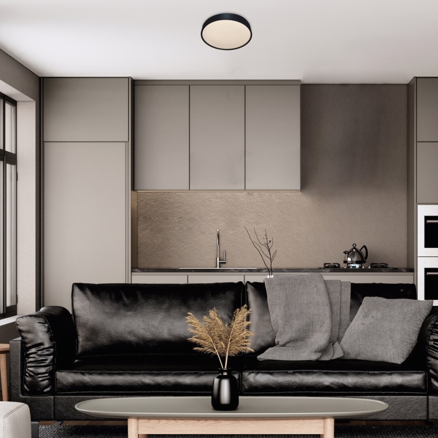 Rabalux - Світильник стельовий LED/18W/230V IP44 4000K діам. 28 см чорний