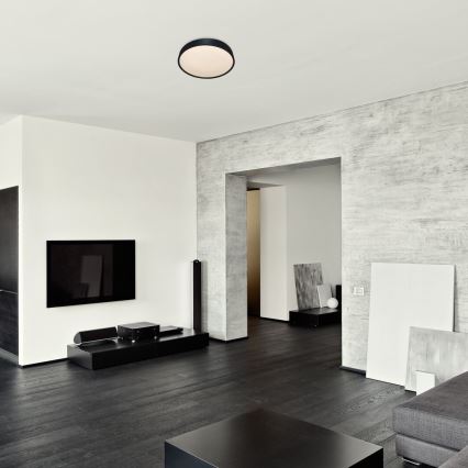 Rabalux - Світильник стельовий LED з сенсором LED/19W/230V IP44 4000K діам. 28,5 см чорний