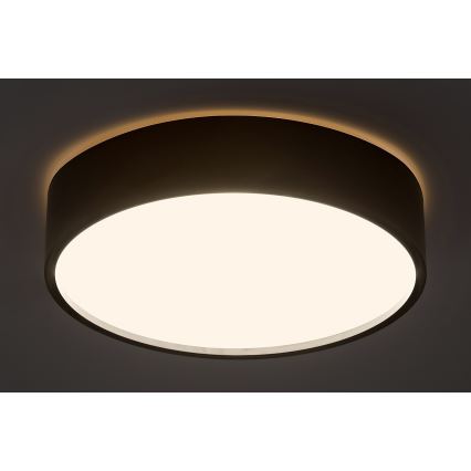 Rabalux - Светодиодный потолочный светильник с датчиком LED/19W/230V IP44 4000K диаметр 28,5 см черный