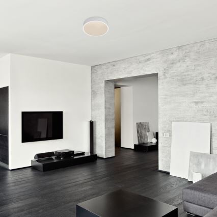 Rabalux - Светодиодный потолочный светильник с датчиком LED/19W/230V IP44 4000K диаметр 28,5 см белый